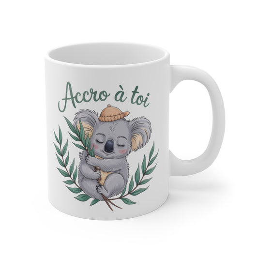 Mug koala amour accro à toi mignon animal eucalyptus cadeau