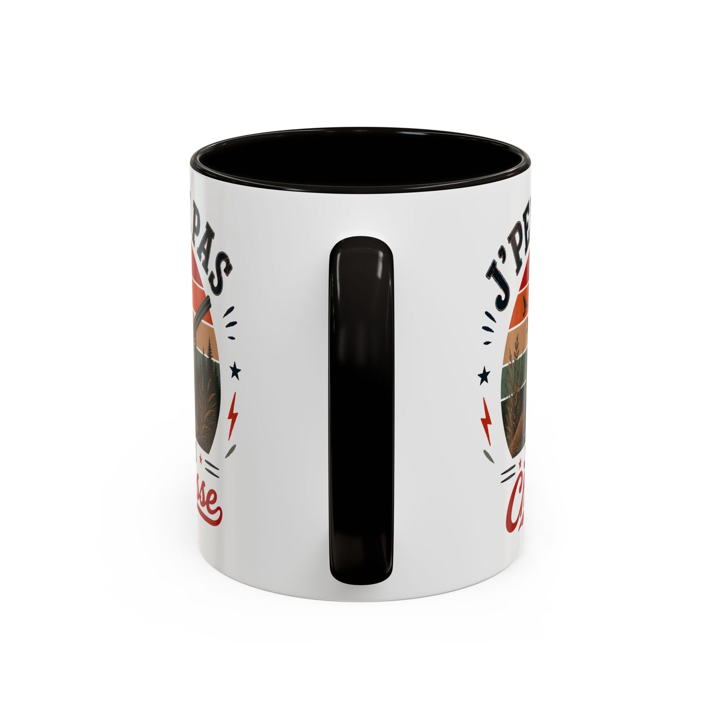 Tasse J’Peux Pas J’Ai Chasse – Mug Humour Chasseur Vintage – Cadeau Passion Chasse 325ml
