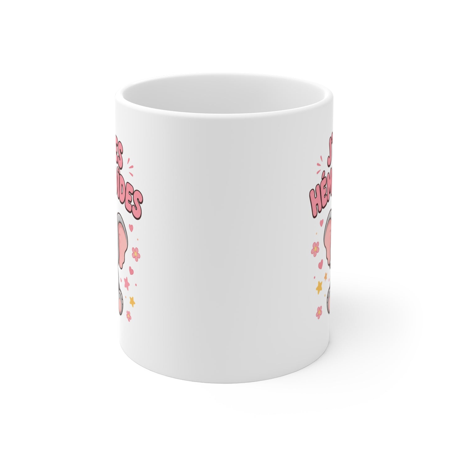 Mug J’ai des Hémorroïdes – Tasse Humour avec Éléphant – Cadeau Drôle et Décalé Homme et Femme
