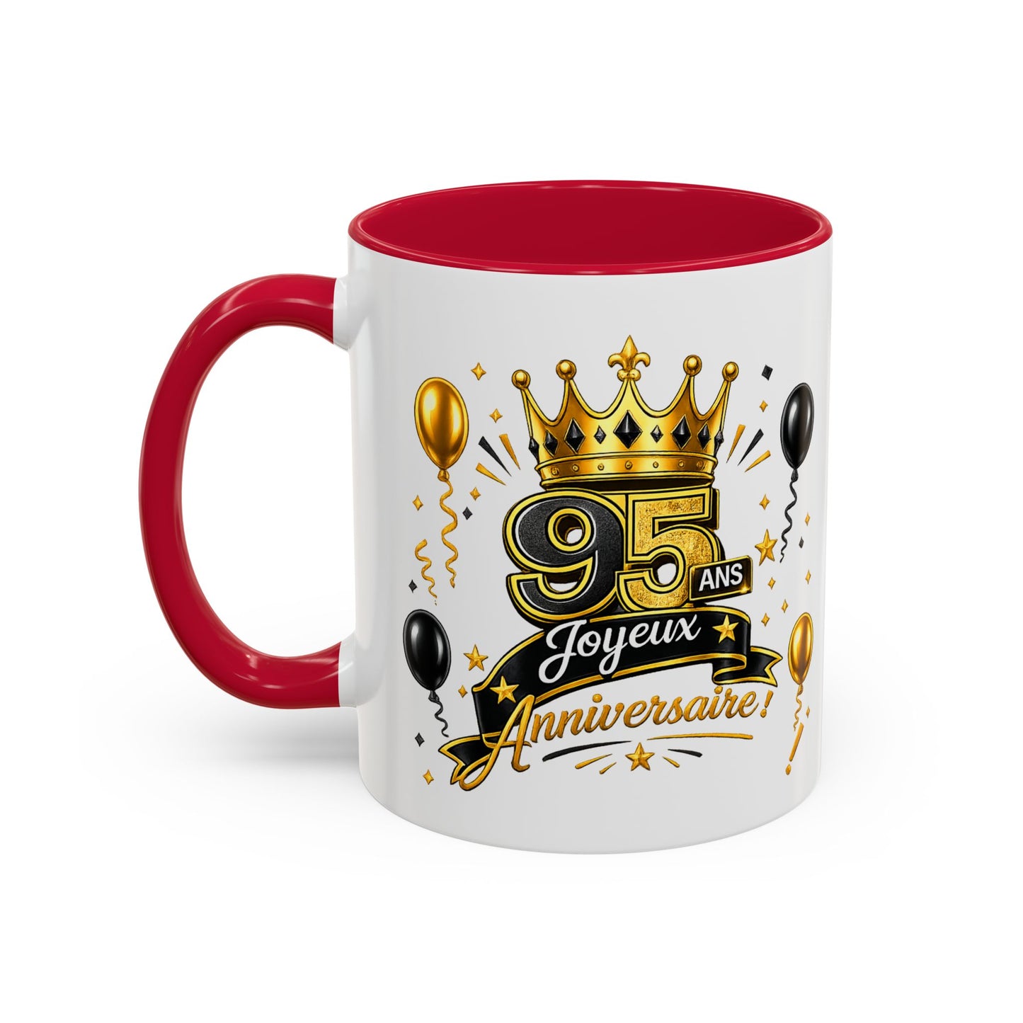 Mug Joyeux 95 Ans – Tasse Anniversaire 95 Ans – Cadeau Original pour Femme Homme – Idée Cadeau 95e Anniversaire
