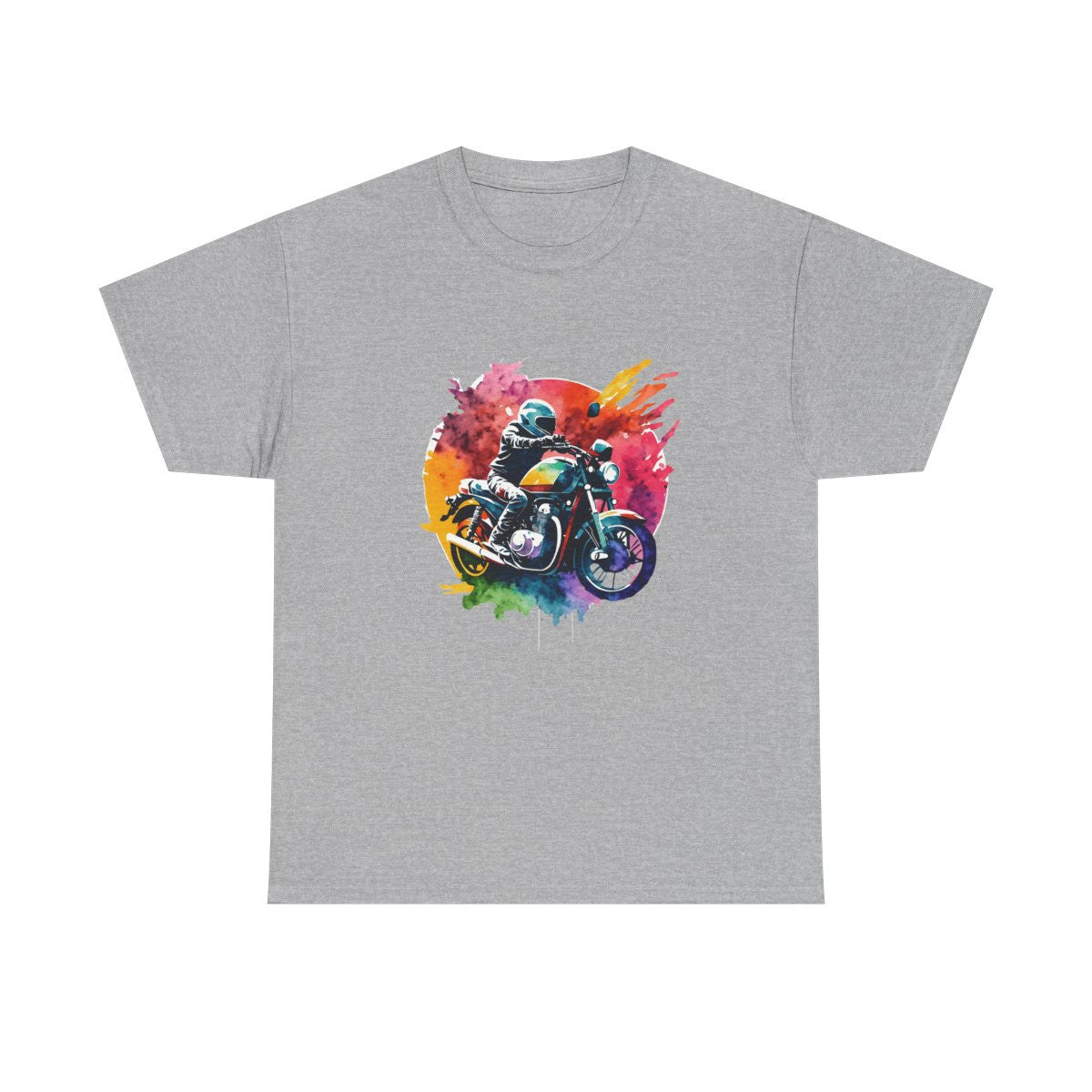 T-shirt Moto Vintage Aquarelle – Biker Rider Streetwear