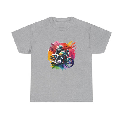 T-shirt Moto Vintage Aquarelle – Biker Rider Streetwear
