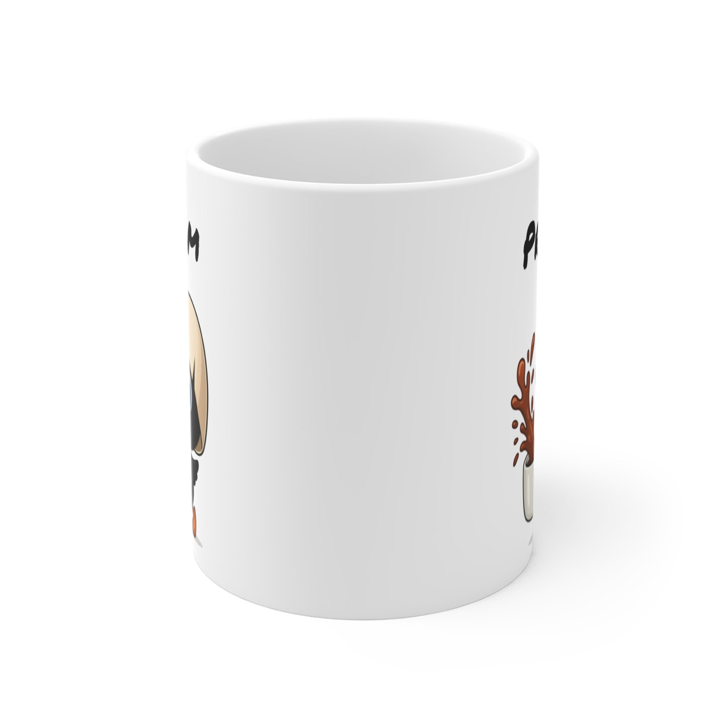 Tasse Personnalisable Calimero Poussin Mignon – Mug Prénom Coquille d’Œuf Café 325ml – Cadeau Original Céramique