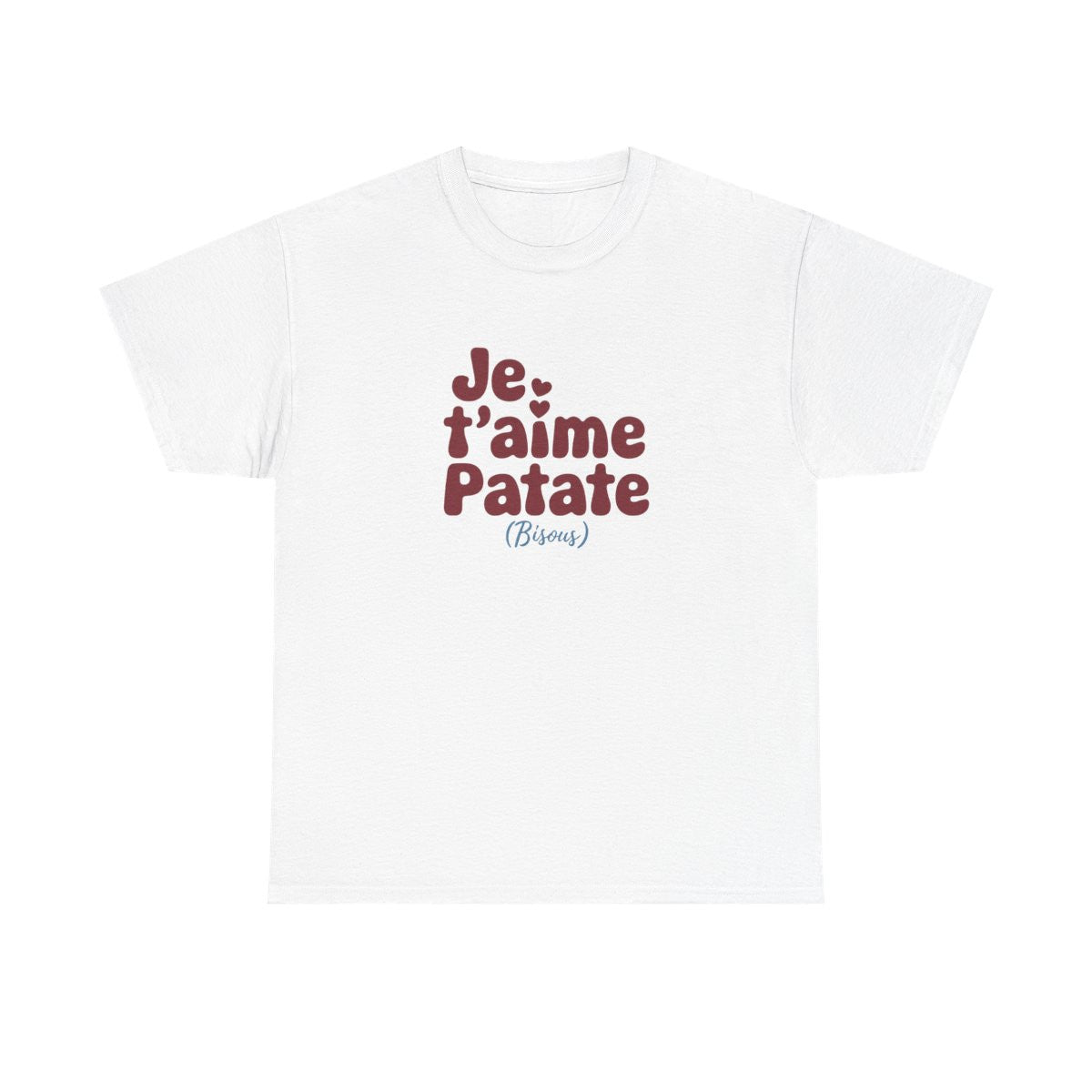 T-shirt Je t’aime Patate – Amour et Humour