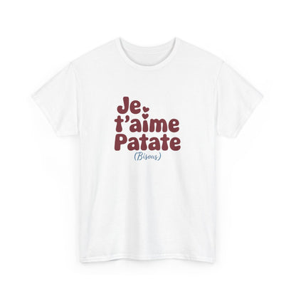T-shirt Je t’aime Patate – Amour et Humour