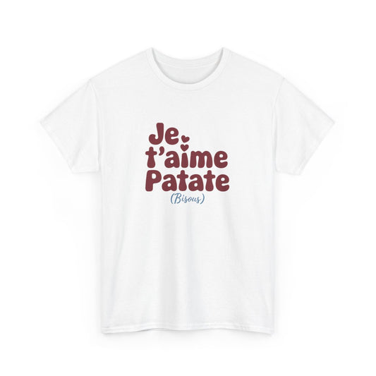 T-shirt Je t’aime Patate – Amour et Humour