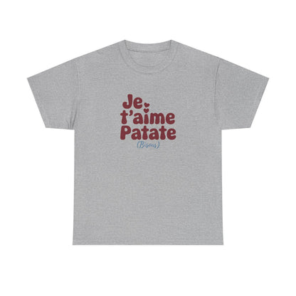 T-shirt Je t’aime Patate – Amour et Humour