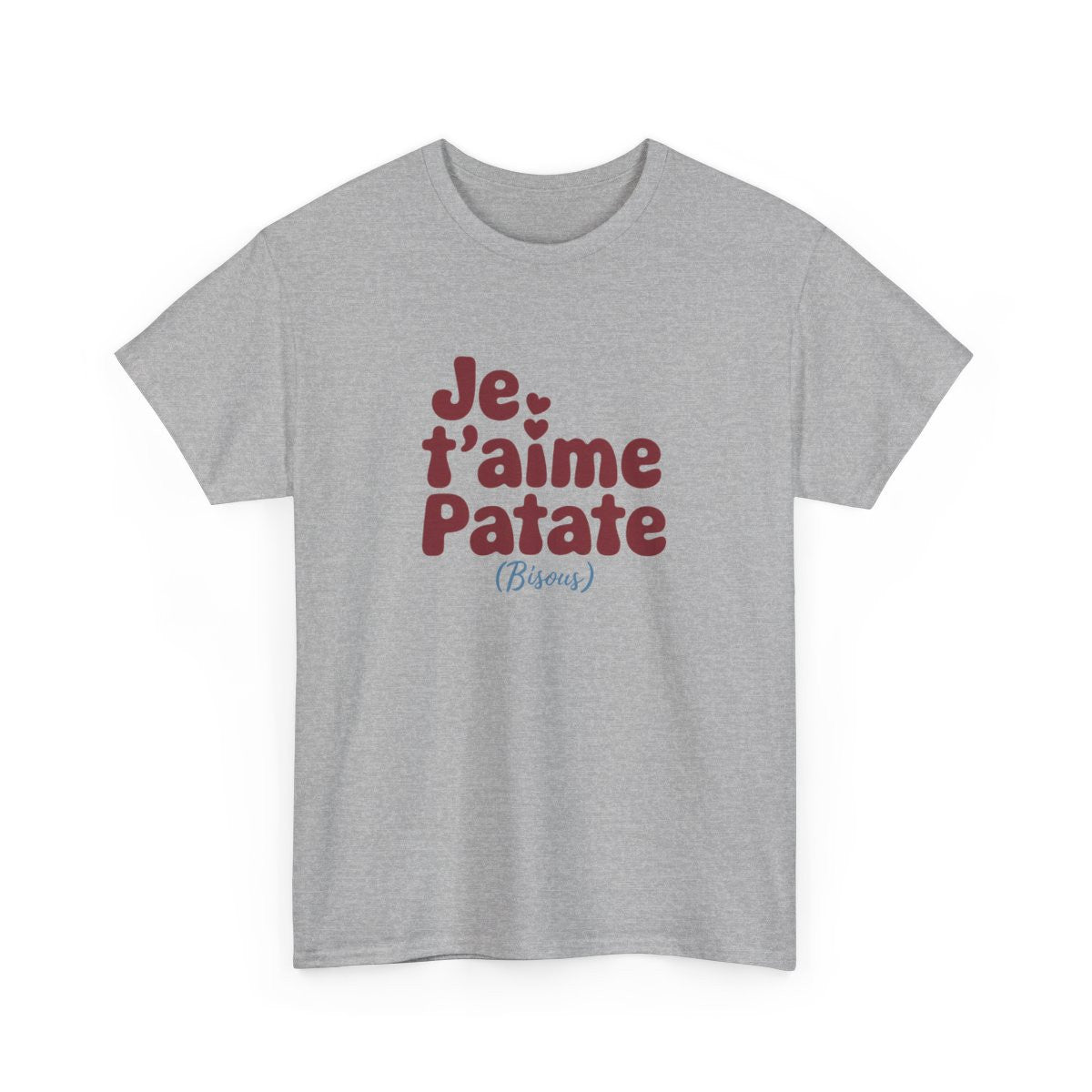 T-shirt Je t’aime Patate – Amour et Humour