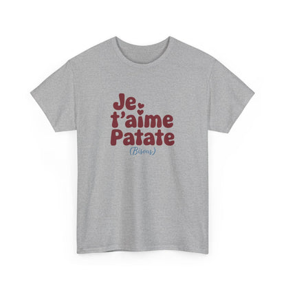 T-shirt Je t’aime Patate – Amour et Humour