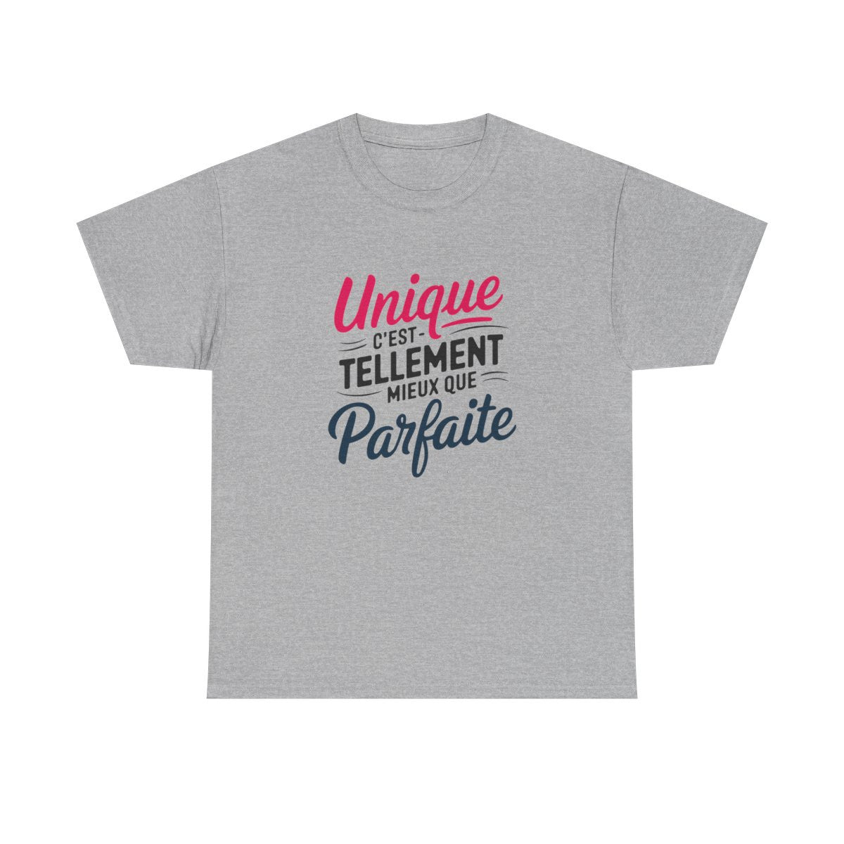 T-shirt Femme Unique Mieux Que Parfaite Citation Positive Cadeau Humour