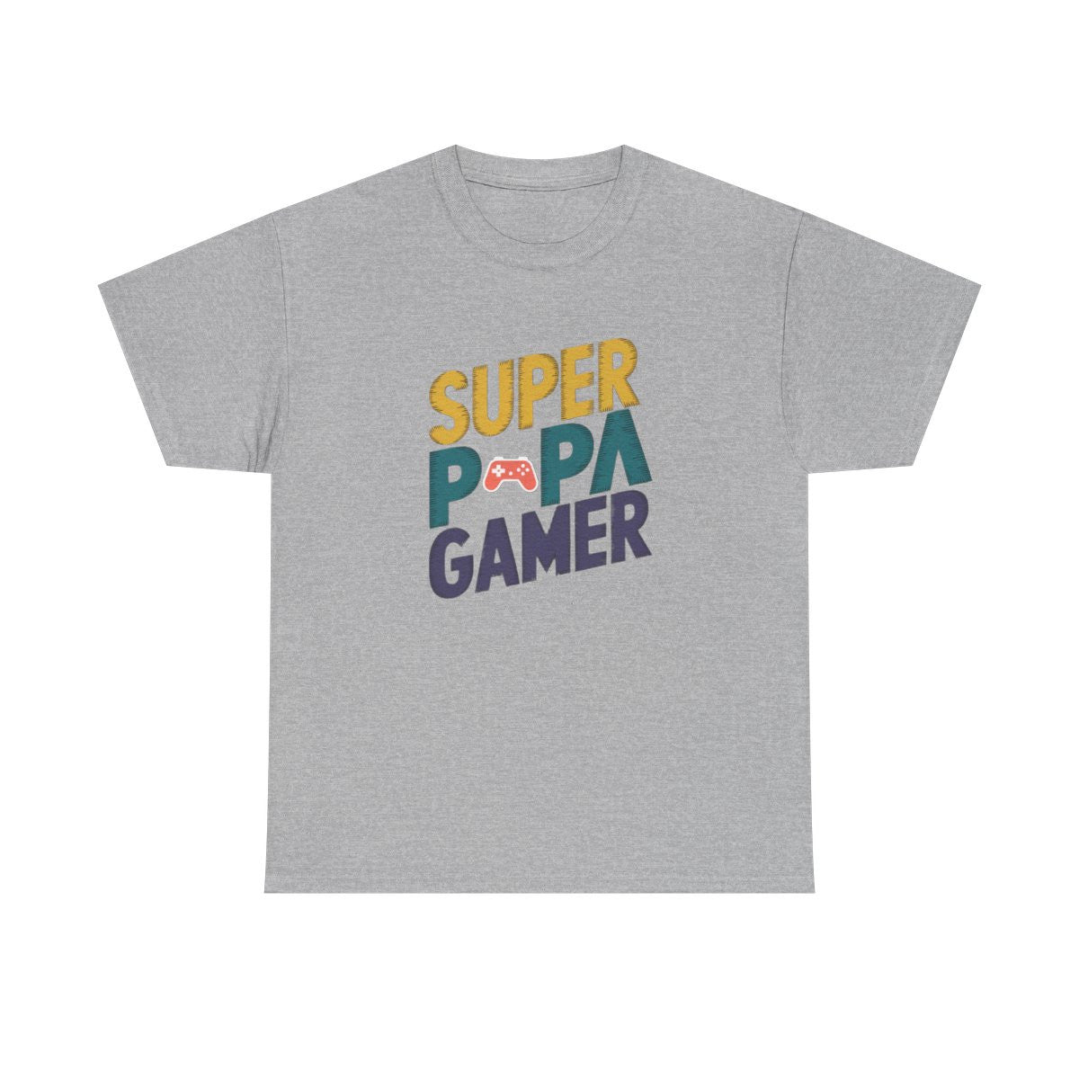 T-shirt Papa Gamer Cadeau Fête des Pères Geek Jeu Vidéo