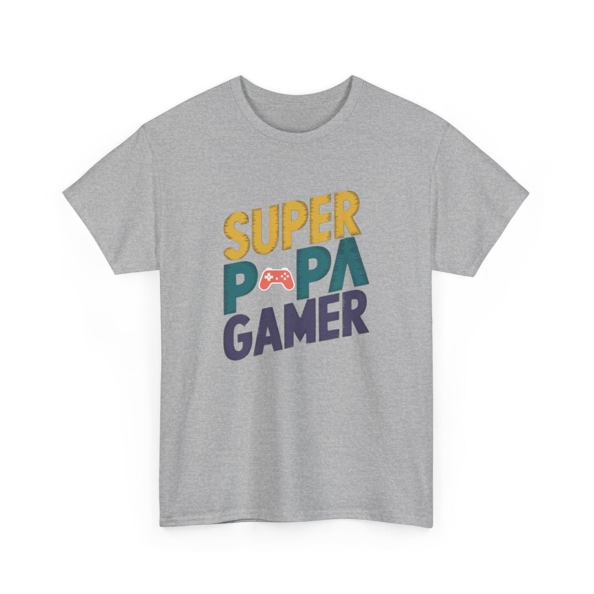 T-shirt Papa Gamer Cadeau Fête des Pères Geek Jeu Vidéo