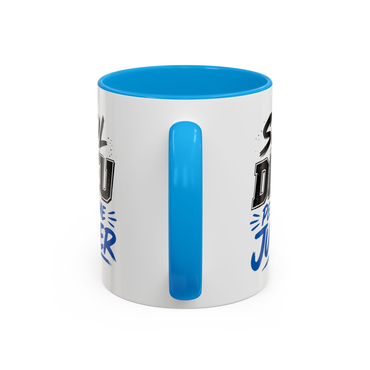 Mug Citation Seul Dieu Peut Me Juger – Tasse Humour et Caractère – Cadeau Original Fun Céramique 325ml Noir Bleu