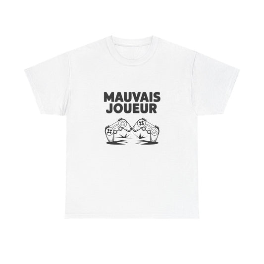 T-shirt gamer humour mauvais joueur geek tee shirt amusant drôle 100% Coton