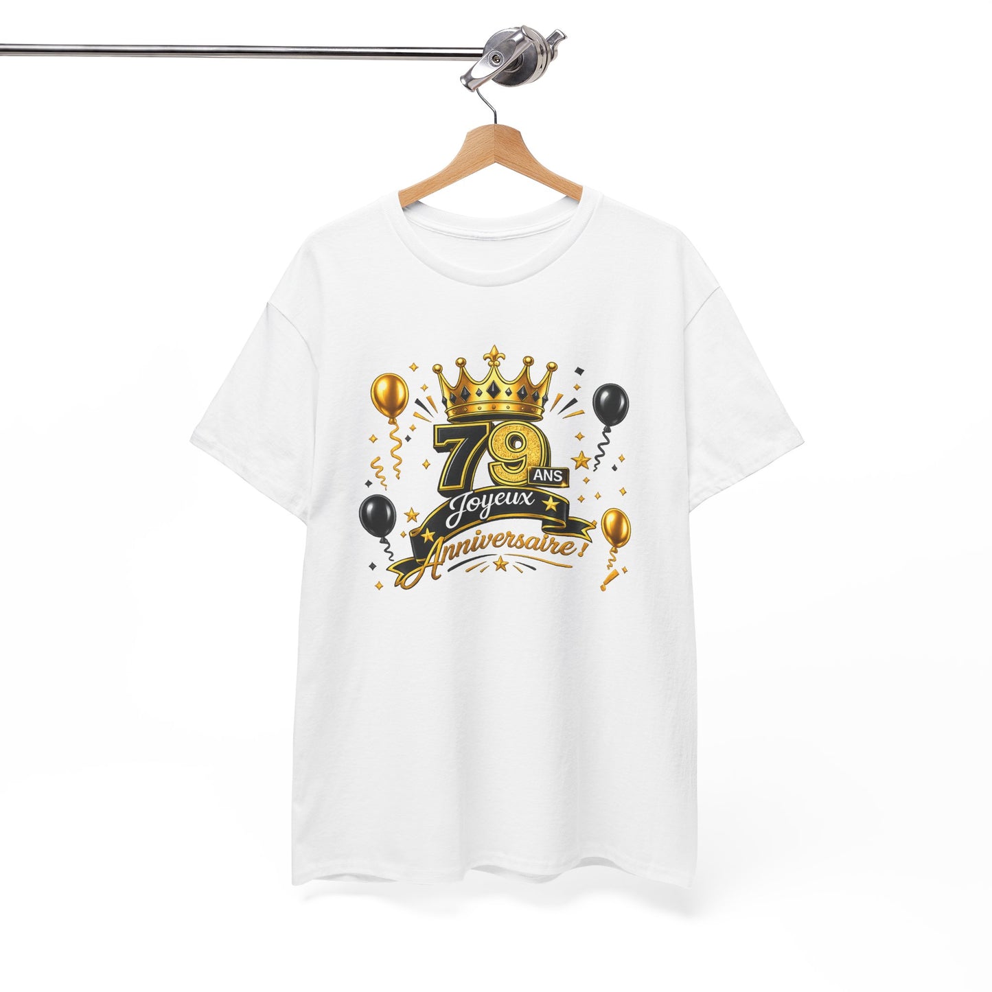 Tee Shirt Anniversaire 79 Ans Homme et Femme – Joyeux Anniversaire – Cadeau 79 Ans