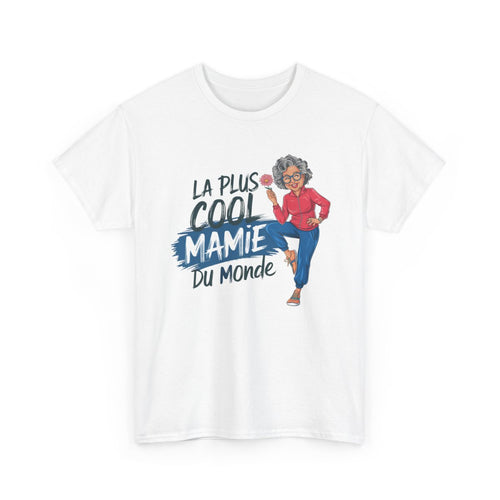 T-shirt mamie cool drôle cadeau grand-mère stylée – S à 3XL blanc ou gris