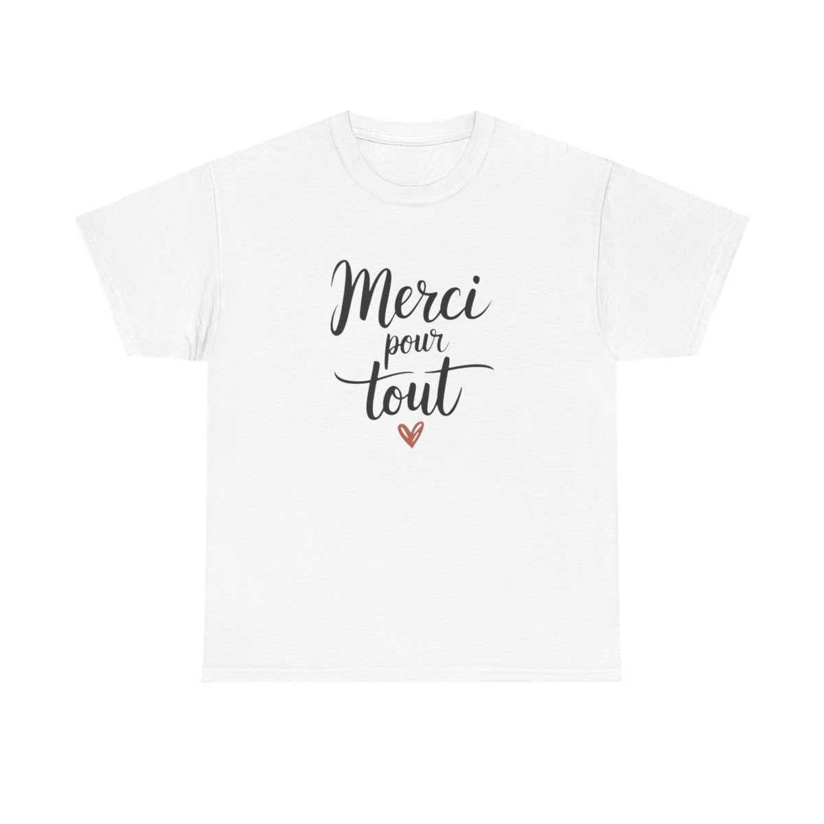 T-shirt Merci pour tout Idée Cadeau gratitude maître collègue  Blanc ou gris –S à 3XL