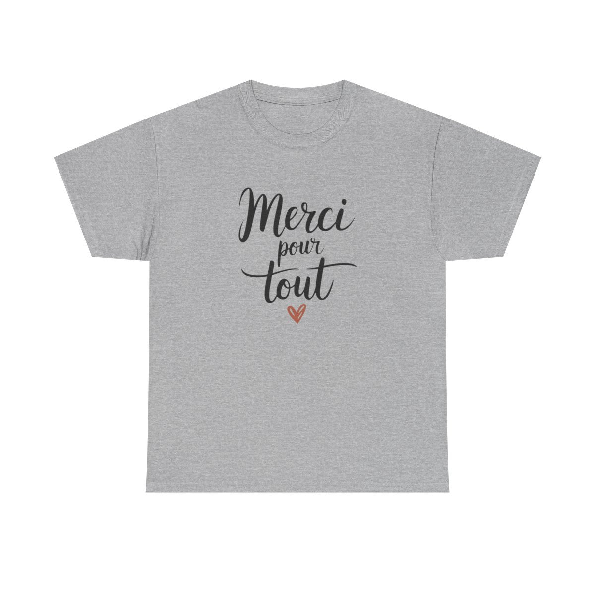 T-shirt Merci pour tout Idée Cadeau gratitude maître collègue  Blanc ou gris –S à 3XL