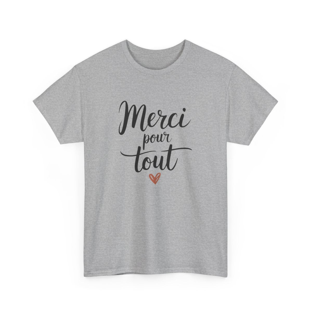 T-shirt Merci pour tout Idée Cadeau gratitude maître collègue  Blanc ou gris –S à 3XL