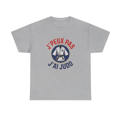 T-shirt judo drôle  J’peux pas j’ai judo  Blanc gris noir S à 3XL