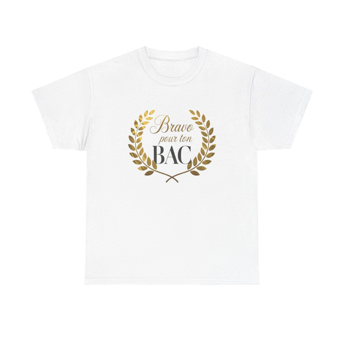 T-shirt réussite BAC Cadeau diplômé  Félicitations blanc  S à 3XL