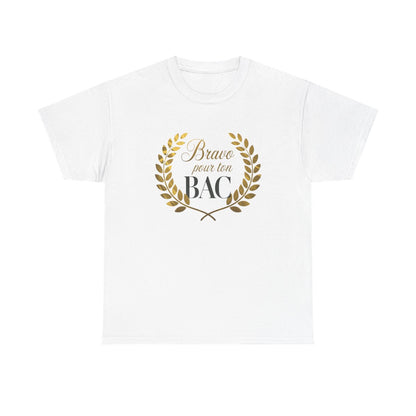 T-shirt réussite BAC Cadeau diplômé  Félicitations blanc  S à 3XL