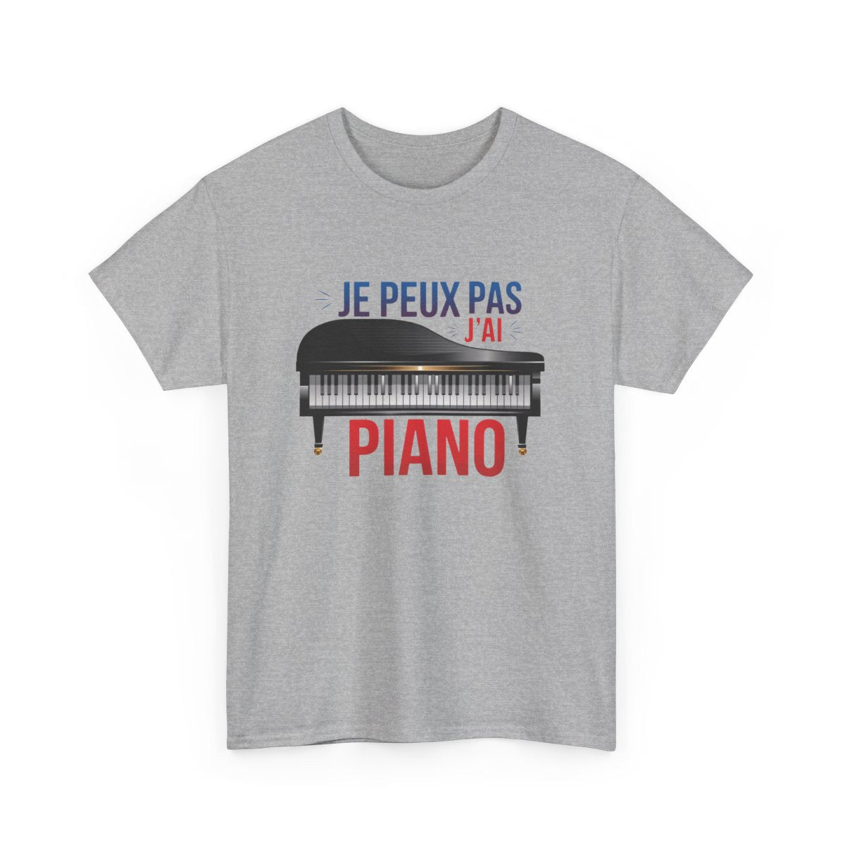 T-shirt pianiste J’peux pas j’ai piano – Musique humour tee shirt