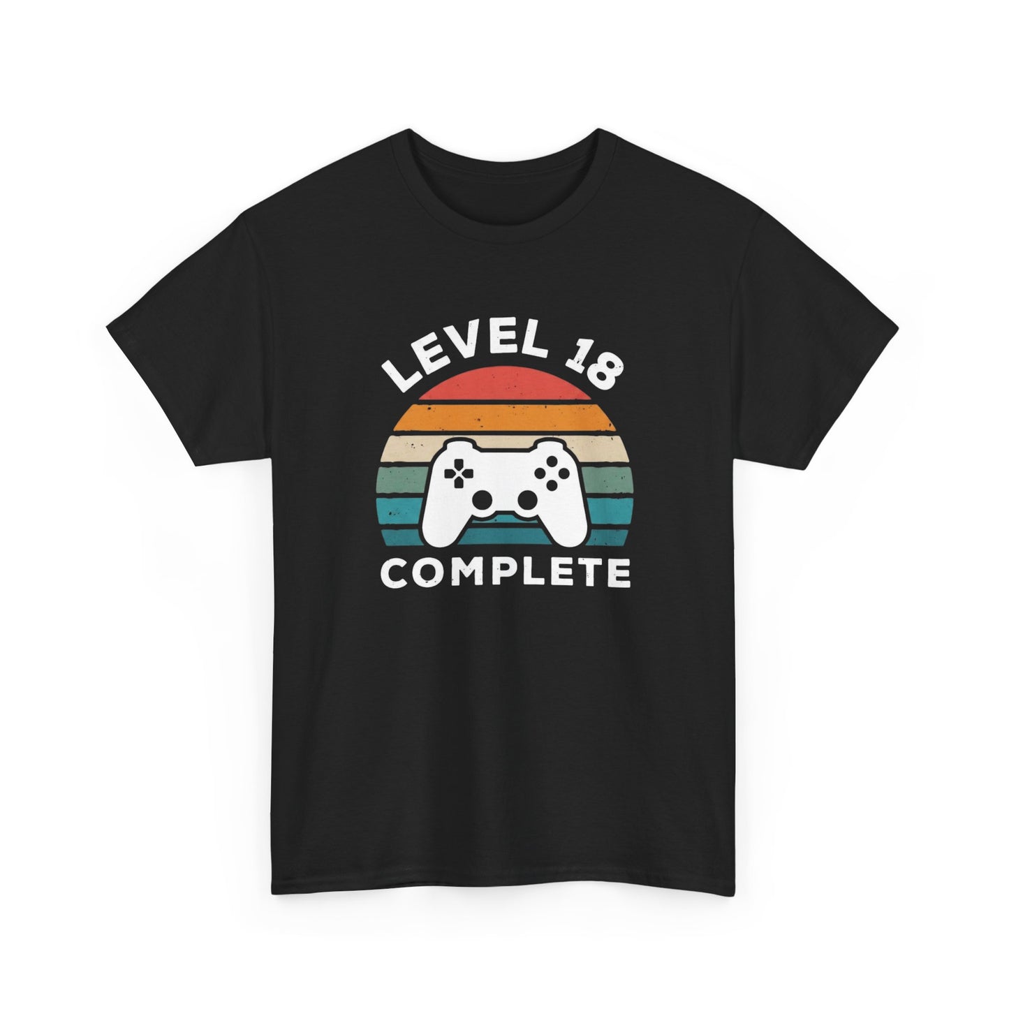 Tee-Shirt 18 Ans Homme et Femme – Cadeau Anniversaire 18ème Gamer Gaming – Idée Cadeau Majorité Jeu Vidéo Original