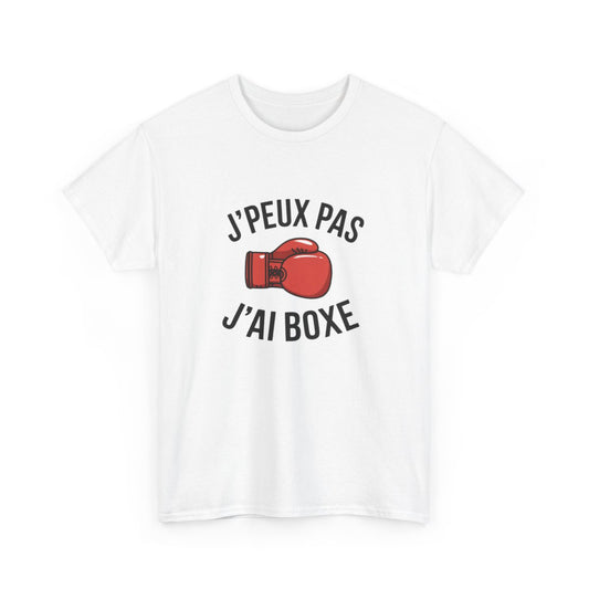 T-shirt boxe homme femme  Je peux pas j’ai boxe drôle et sportif tee shirt