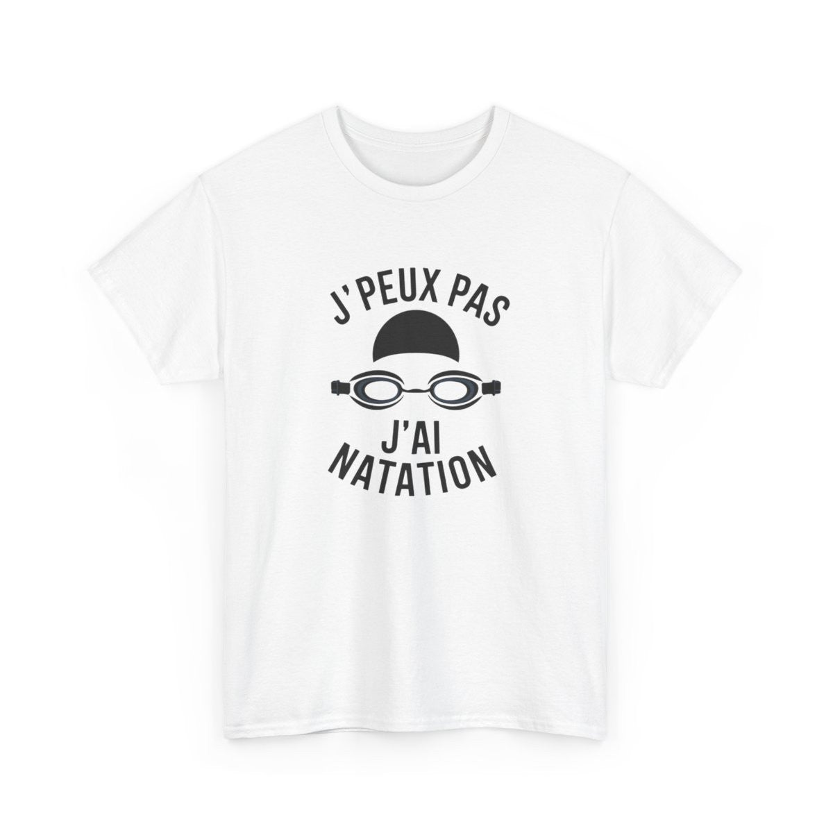T-shirt humour natation  J’peux pas j’ai piscine nageur tee shirt
