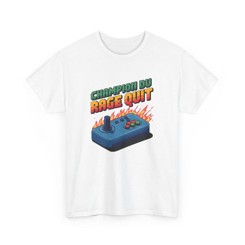 T shirt Gamer Rétro Champion du Rage Quit Pixel Art tee shirt