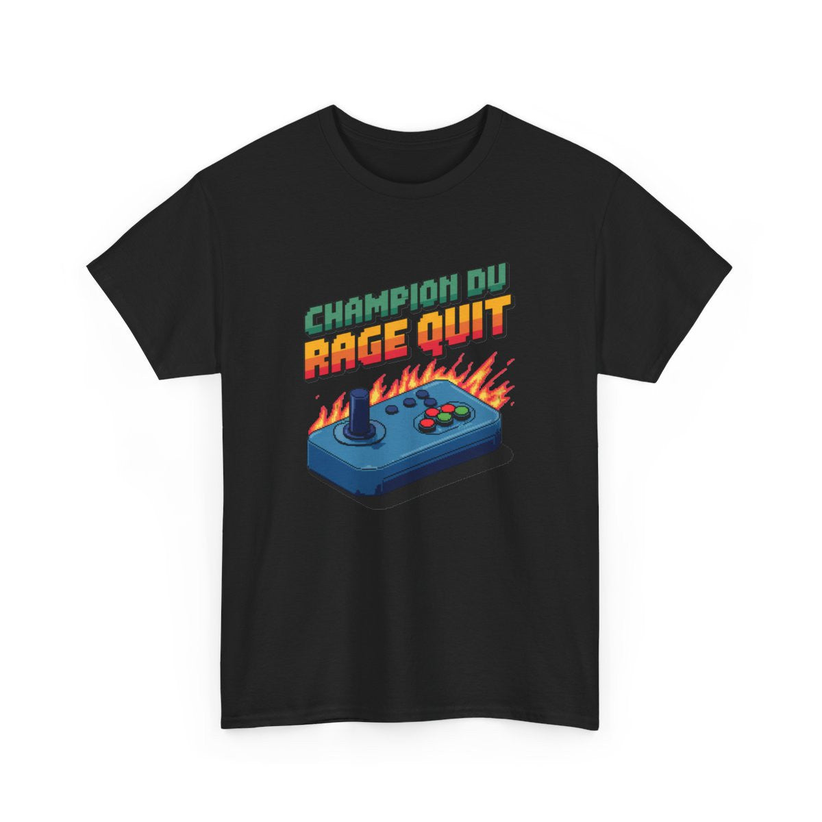T shirt Gamer Rétro Champion du Rage Quit Pixel Art tee shirt