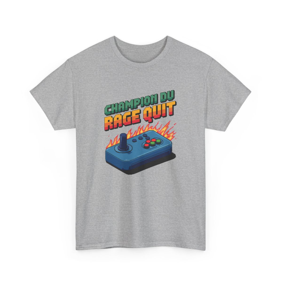 T shirt Gamer Rétro Champion du Rage Quit Pixel Art tee shirt