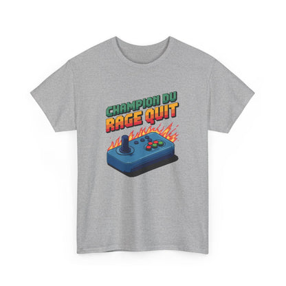 T shirt Gamer Rétro Champion du Rage Quit Pixel Art tee shirt