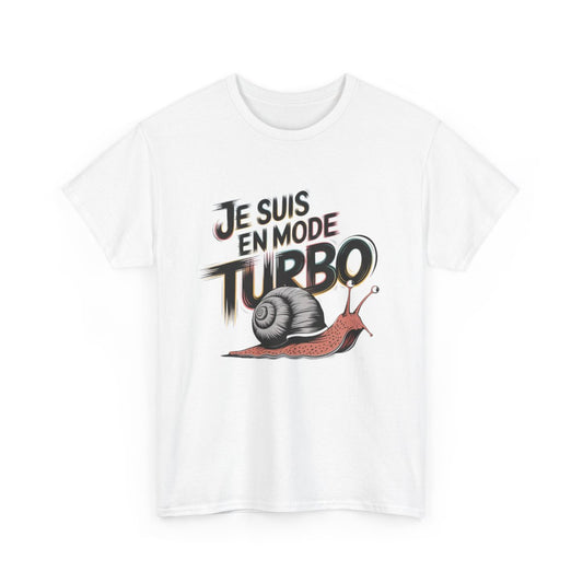 T-shirt Humour Escargot Je suis en mode Turbo tee shirt amusant drôle animal