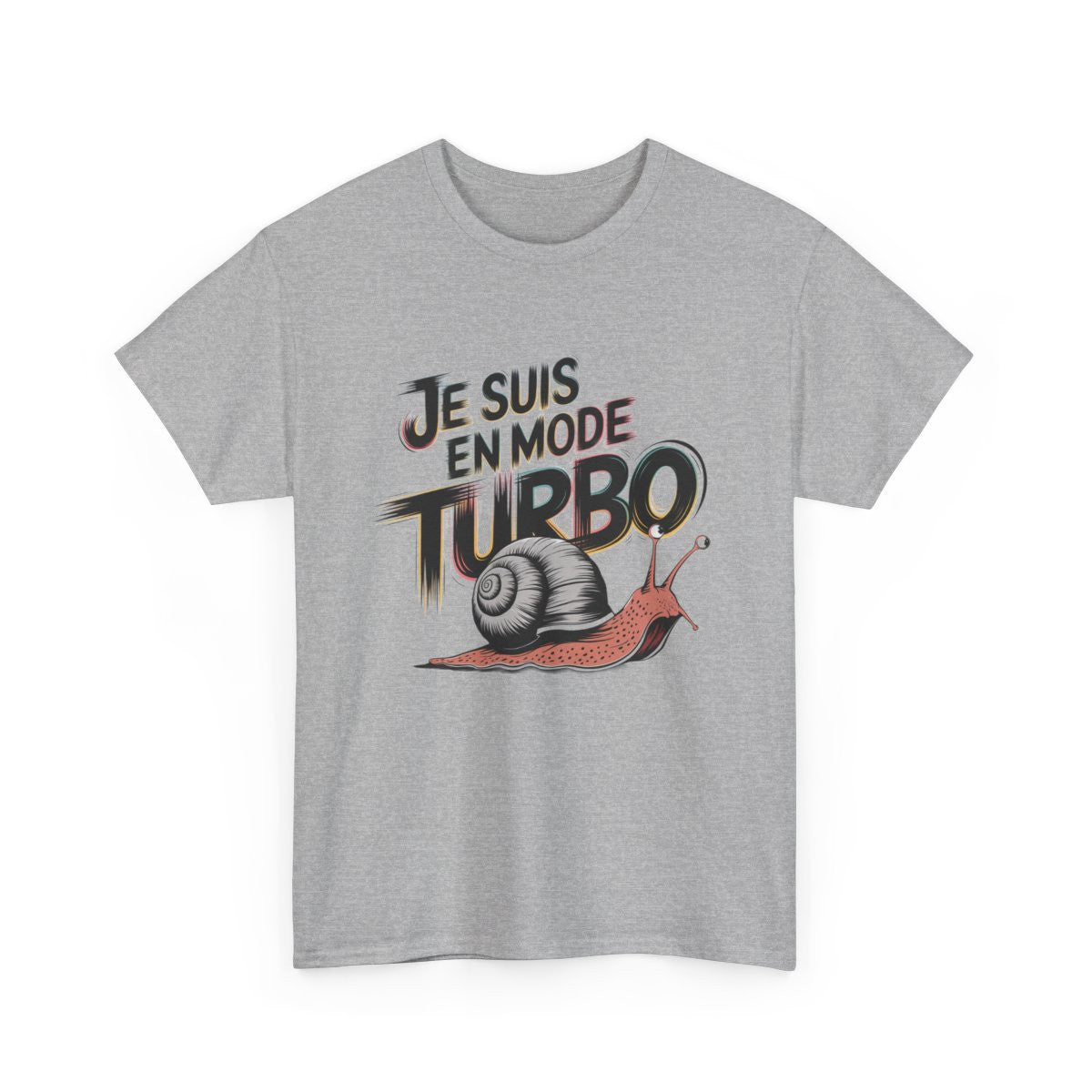 T-shirt Humour Escargot Je suis en mode Turbo tee shirt amusant drôle animal
