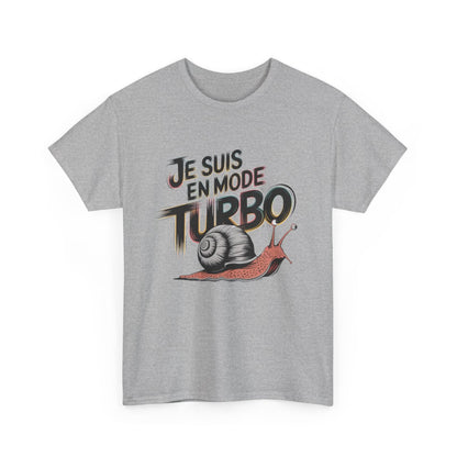 T-shirt Humour Escargot Je suis en mode Turbo tee shirt amusant drôle animal