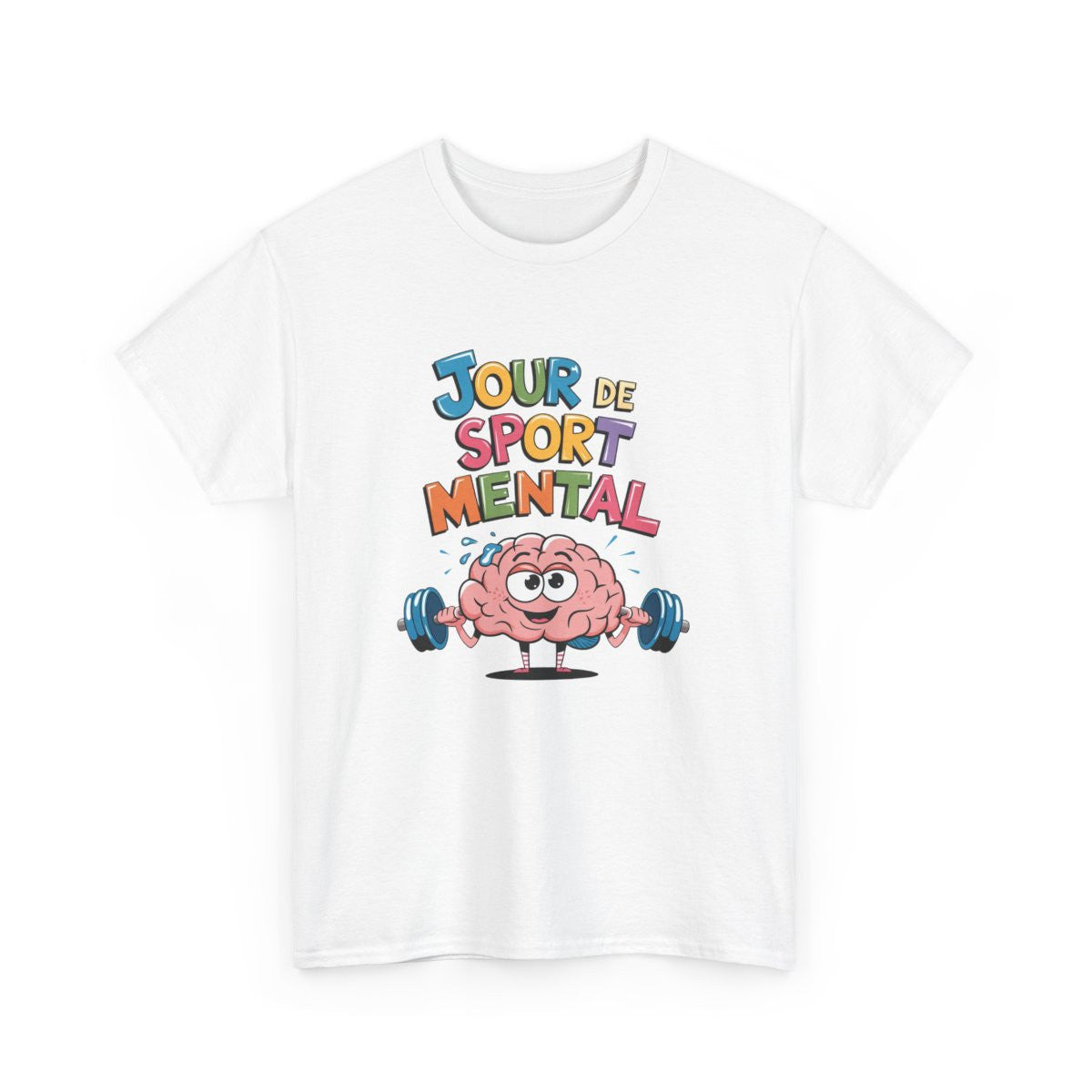 T shirt Cerveau Muscu Jour de sport mental Humour tee shirt amusant