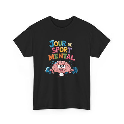 T shirt Cerveau Muscu Jour de sport mental Humour tee shirt amusant