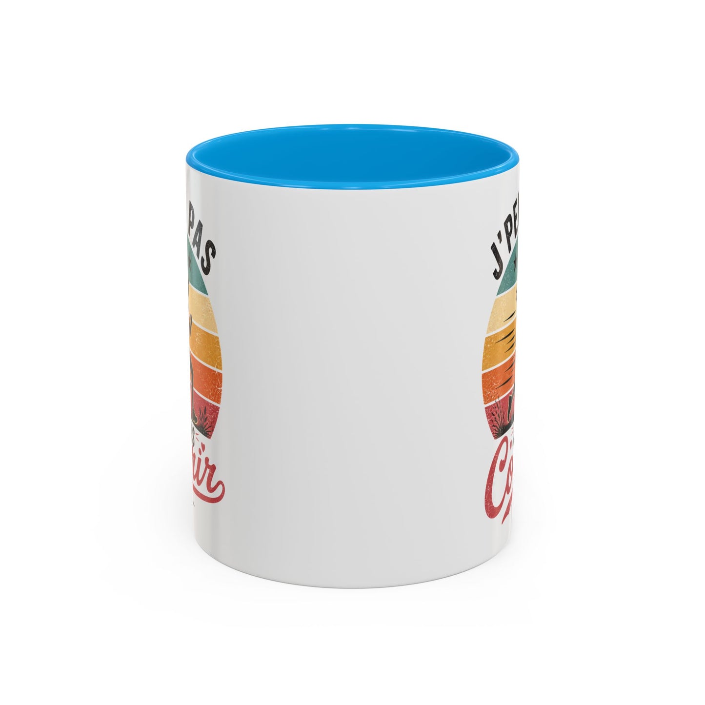 Tasse Femme J’Peux Pas J’Vais Courir – Mug Running Vintage Humoristique – Cadeau Runneuse Jogging Sport 325ml