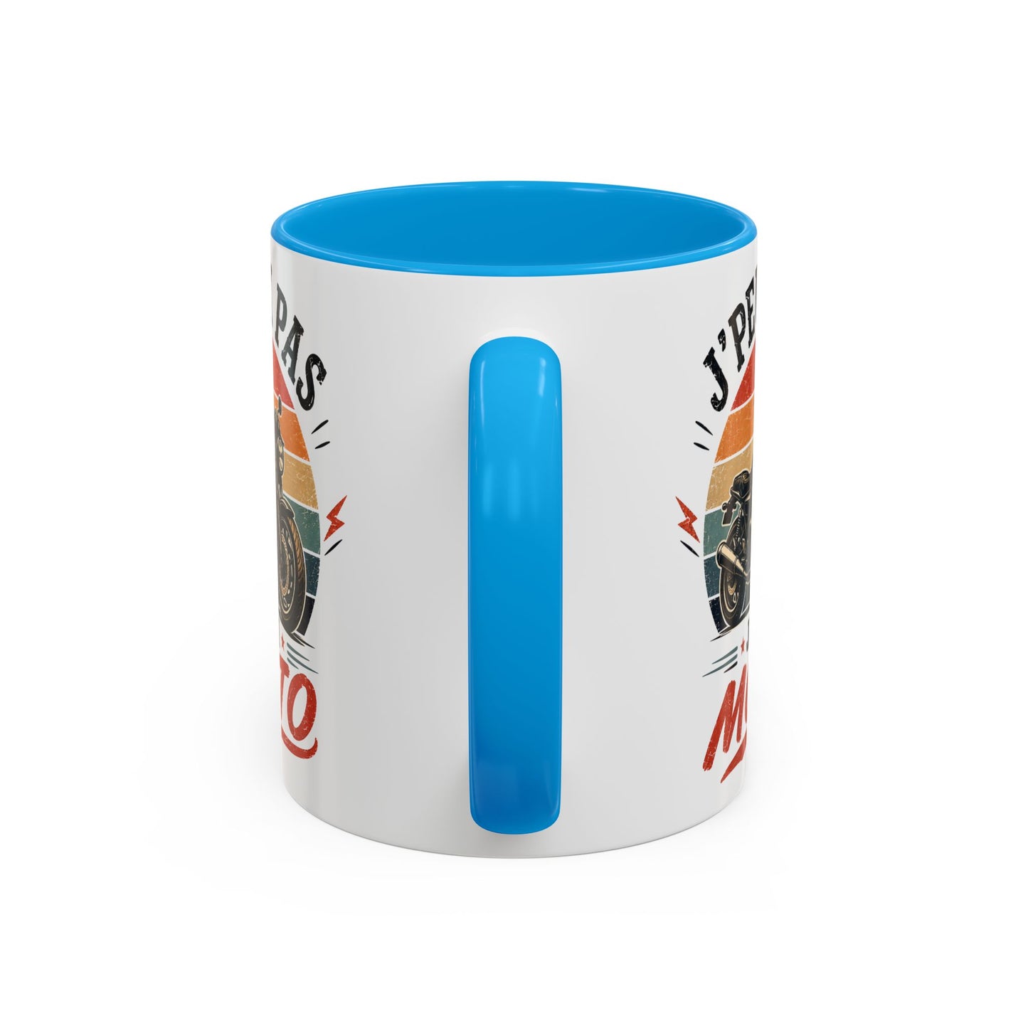 Tasse J’Peux Pas J’Ai Moto – Mug Motard Vintage Humoristique – Cadeau Passion Moto Homme Femme 325ml