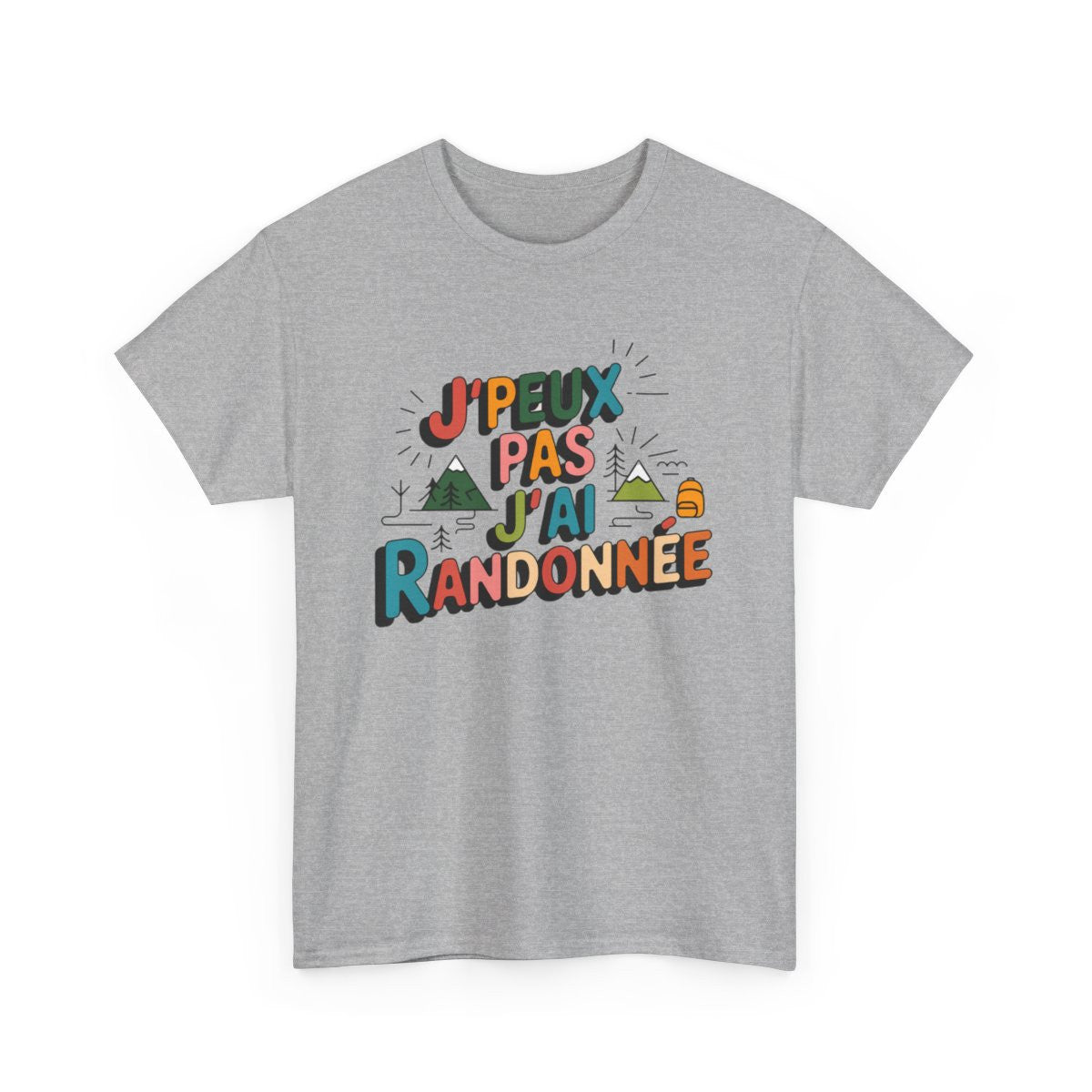 T-shirt Rando J'peux Pas J'ai Randonnée Tee Shirt Randonnée Montagne  Design Humour  pour Passionnés de Nature