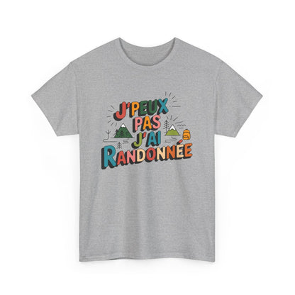 T-shirt Rando J'peux Pas J'ai Randonnée Tee Shirt Randonnée Montagne  Design Humour  pour Passionnés de Nature
