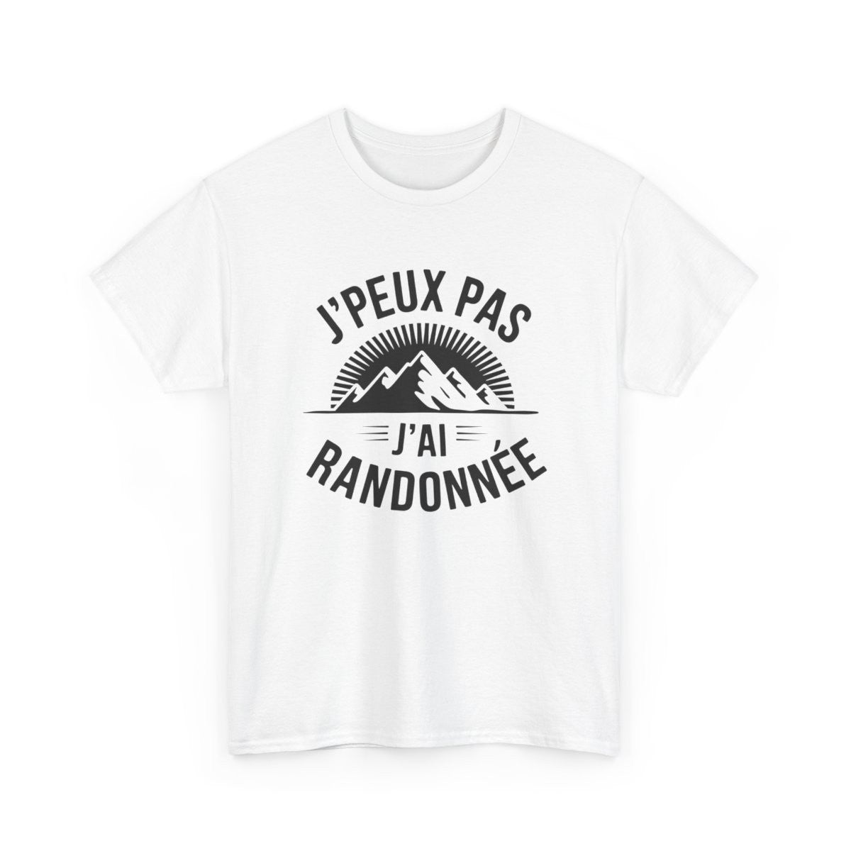 T shirt Rando J’peux Pas J’ai Randonnée Design MontagnTee-Shirt Marche  Nature Aventure Blanc Gris