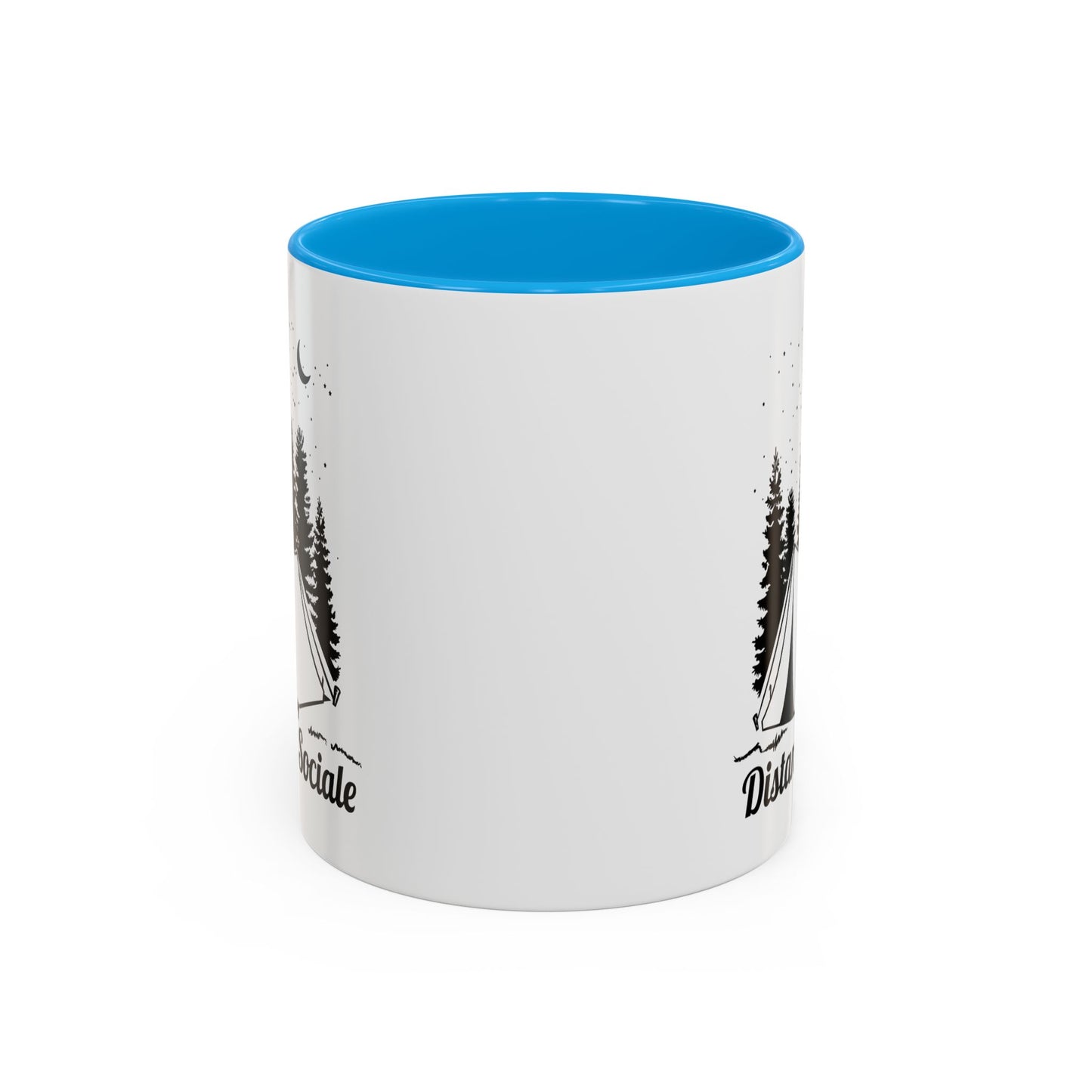Mug Camping Homme et Femme – Tasse Humour Campeur Nature Forêt – Idée Cadeau Randonnée Bivouac Tente Plein Air Aventurier – 325 ml Noir Bleu Rouge