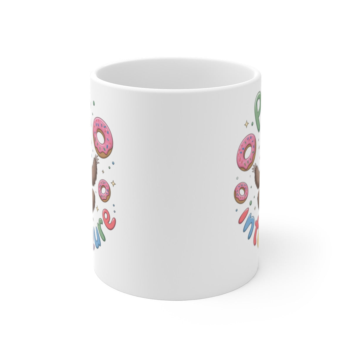 Mug Paix Intérieure Paresseux Méditation et Donuts Tasse Relaxation Zen Humour Animalier Cadeau Bien-être Original