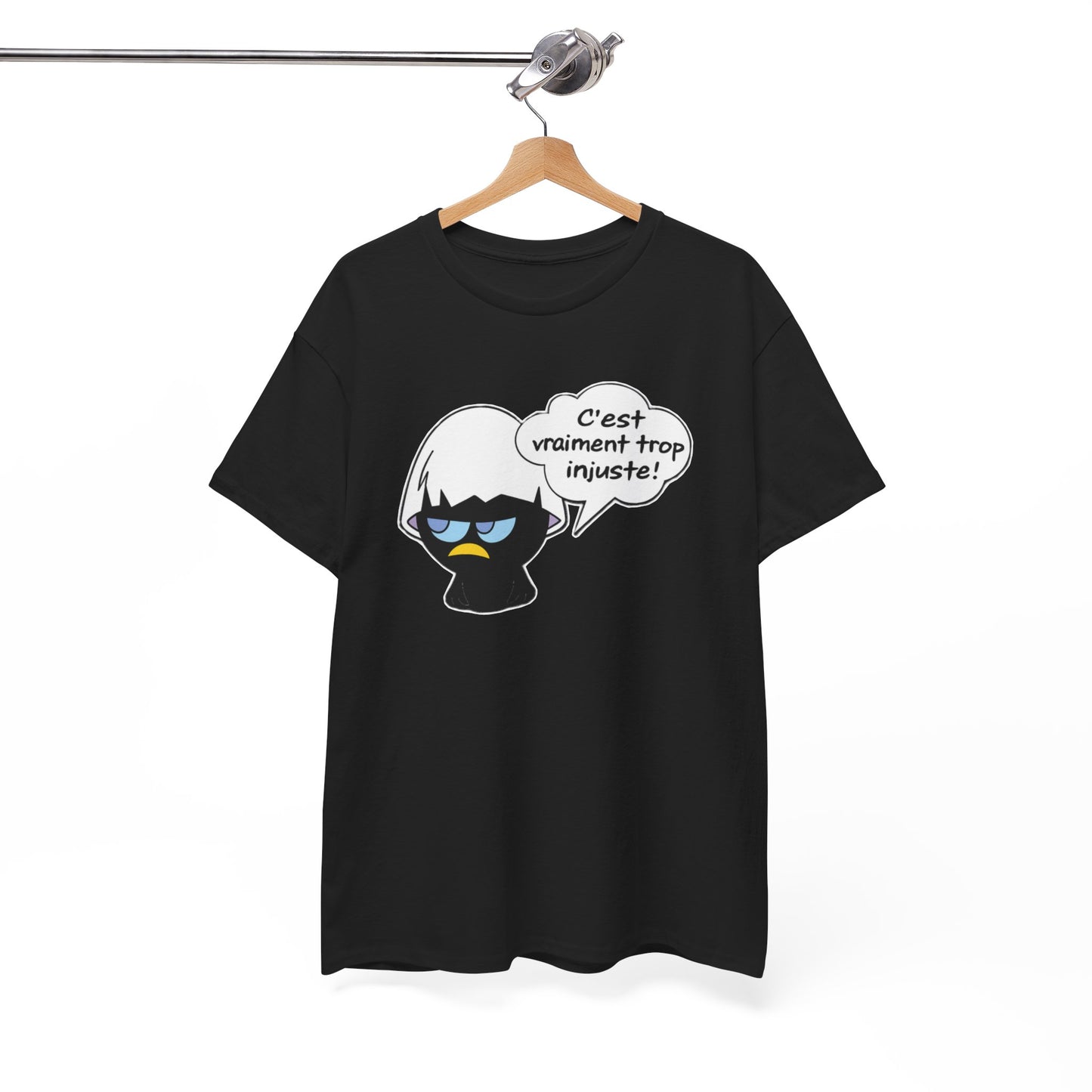 Tee-Shirt Humour  Calimero Râleur Homme Femme – C'est Vraiment Trop Injuste – Cadeau Drôle Personne Boudeuse Mécontente
