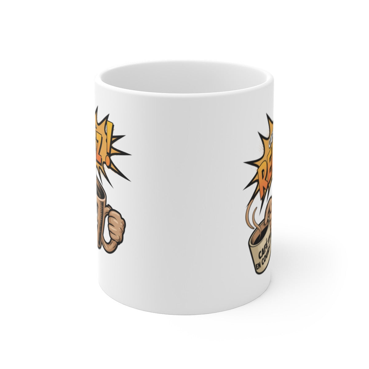 Mug Humour Café en Cours RECULEZ ! Tasse Rigolote Idée Cadeau Originale Café Addict Travail Bureau Matin Difficulté Réveil