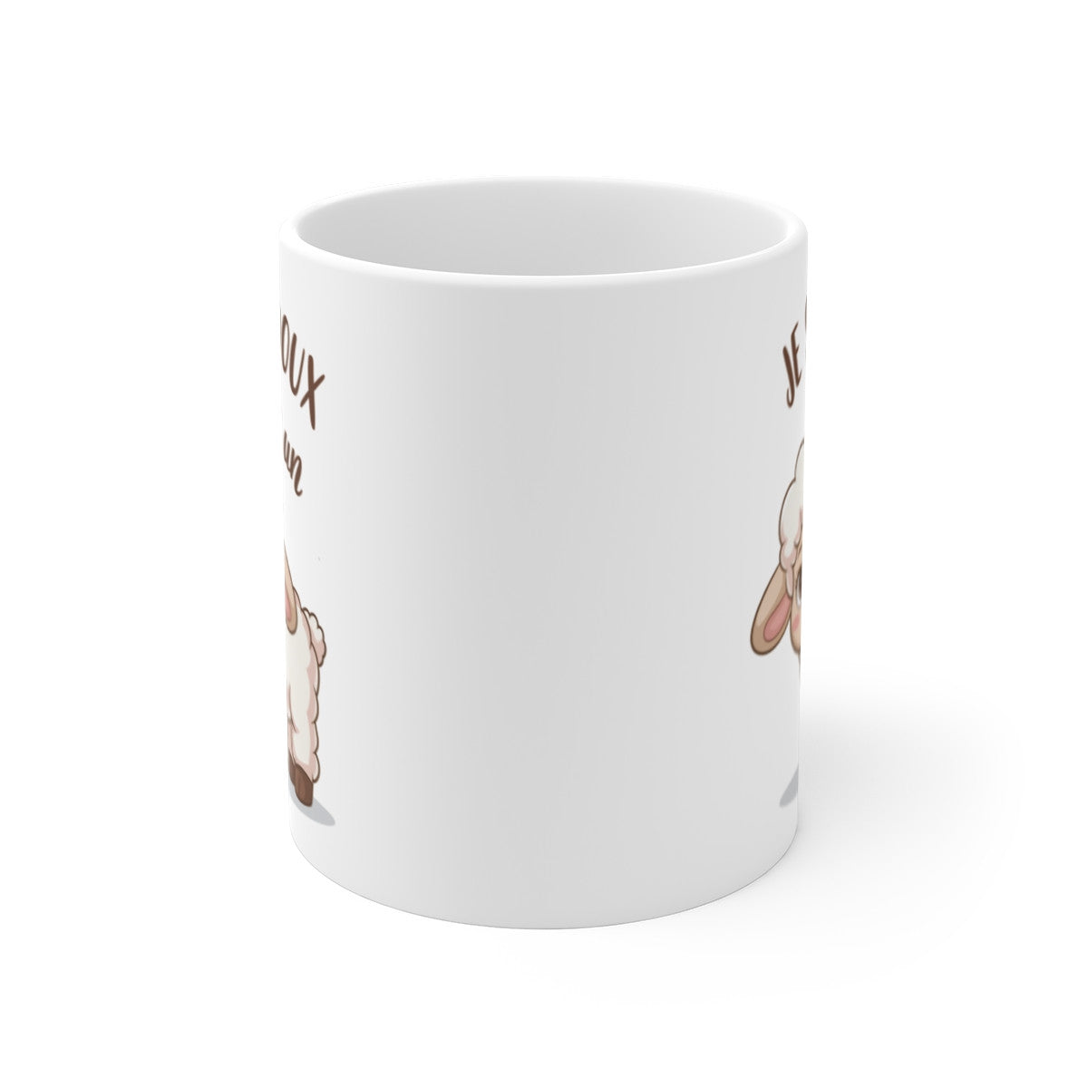 Mug Tasse Je suis doux comme un agneau mignon avec dessin de petit agneau – Idée cadeau enfant ou adulte