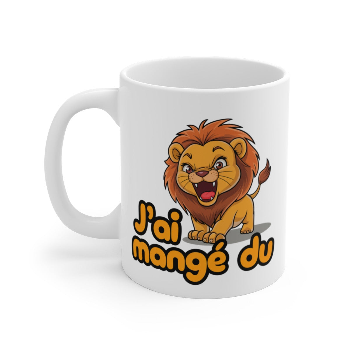 Mug J’ai Mangé du Lion  Tasse avec Lion Rugissant  Design Drôle et Sauvage pour Commencer la Journée